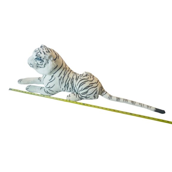 Kelly Toy Large Blue Eyes White Tiger Plush Stuffed Toy Animal Kelly Large Cat - Picture 10 of 11